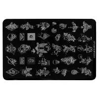 Трафарет для стемпинга металлический, 9,5x14,5см IRISK NEW (016 NICOLE DIARY L-31)