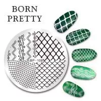 BORN PRETTY, ПЛАСТИНА ДЛЯ СТЕМПИНГА 5,5 СМ 33742 BP-109, 1 ШТ