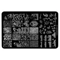 Трафарет для стемпинга металлический, 9,5x14,5см IRISK NEW (023 NICOLE DIARY L-12)