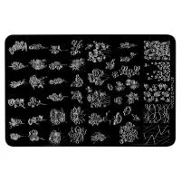 Трафарет для стемпинга металлический, 9,5x14,5см IRISK NEW (009 NICOLE DIARY L-39)