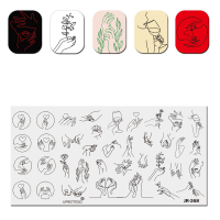 Барбарис, Пластина для стемпинга 12*6 см JR368, 1 шт